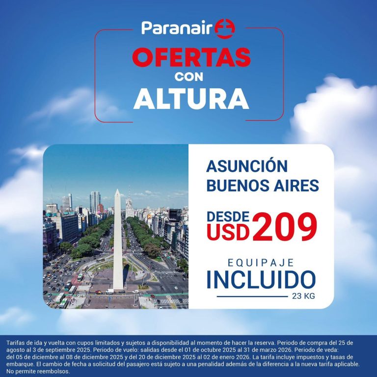 oferta-paranair-vuelo-asuncion-buenos-aires
