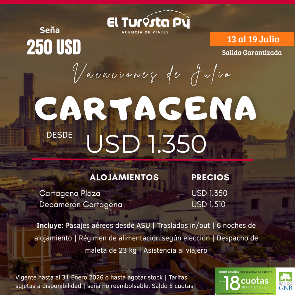 CARTAGENA DESDE ASUNCION