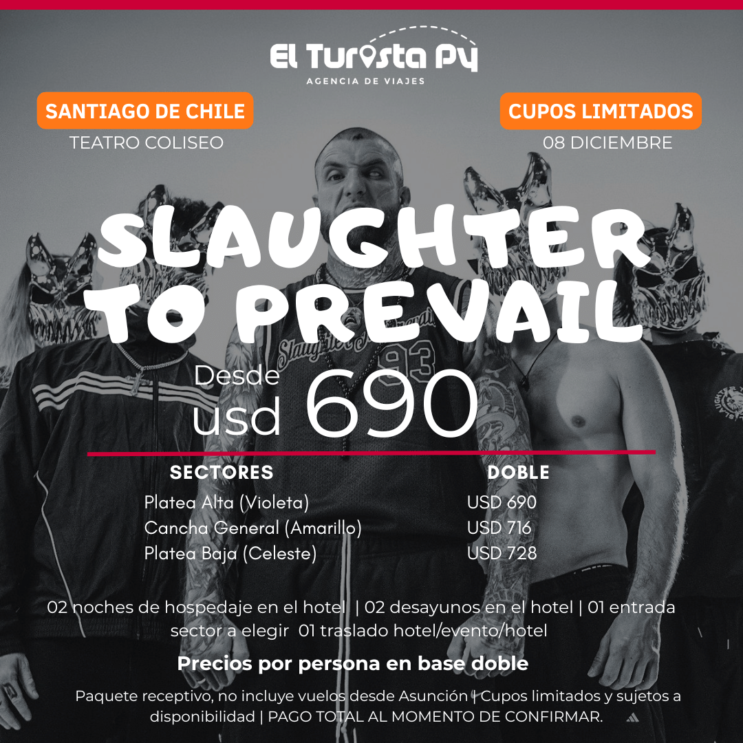 Paquete para Slaughter to Prevail en Santiago de Chile, 8 de diciembre, desde USD 690